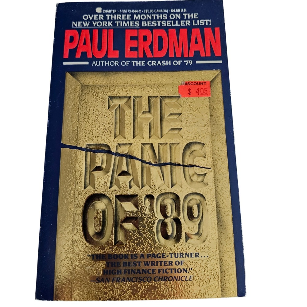 The Panic of '89 Paul Erdman Financial Thriller Mass Market Paperback 1988